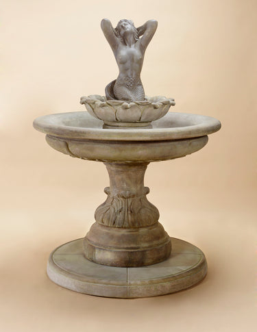 Sirena Mermaid Outdoor Cast Stone Garden Fountain ā Italian-Inspired Sculptural Elegance